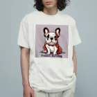 taka1005のフレンチブルドックの魅力を詰め込んだ『ブルドック・ワンダーランド』コレクション Organic Cotton T-Shirt