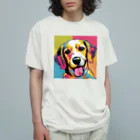 Tiny Cute Crittersのカラフルないぬ Organic Cotton T-Shirt