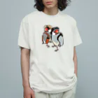 もしもしこちら文鳥の文鳥ちゃん知らない街を探検 Organic Cotton T-Shirt