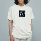 shop_cosmoの星屑のライオン Organic Cotton T-Shirt