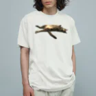 グレージュ猫ロッタン🐈‍⬛のお昼寝ロッタン Organic Cotton T-Shirt