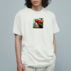 SAKIのコンゴウインコ Organic Cotton T-Shirt