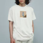 pick me n0wの水色のくつ下 オーガニックコットンTシャツ