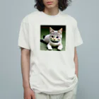 フリーダムの座る猫 Organic Cotton T-Shirt