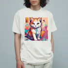 jiji2の額に模様のある猫 Organic Cotton T-Shirt