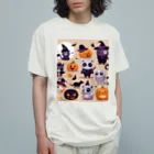 ワンダーワールド・ワンストップのたくさんのかわいいハローウィーンキャラクター④ オーガニックコットンTシャツ