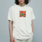 ぽてとのフルーツゼリーカメレオン Organic Cotton T-Shirt