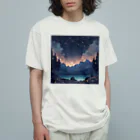 夜景ショップの満天の星空が綺麗なグッズ Organic Cotton T-Shirt