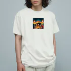 mudouの焚火を囲んで和む オーガニックコットンTシャツ