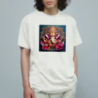 癒しのお部屋の金のガネーシャ Organic Cotton T-Shirt