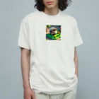 himatoroのマイクラ的なハリネズミ オーガニックコットンTシャツ