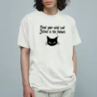 kodou3のネコ修正版 オーガニックコットンTシャツ