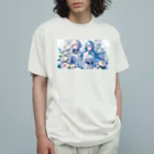 Sesilionのハーモニック・ブルーム Organic Cotton T-Shirt