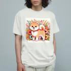 uyuyoshieの可愛い柴犬 Organic Cotton T-Shirt