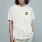 H.I77のコーギー！ オーガニックコットンTシャツ