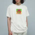 pepe55の青森　 "津軽のりんごガードロボット" Organic Cotton T-Shirt