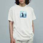 AIワクワクのイラストのペンギン Organic Cotton T-Shirt