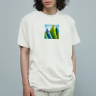 kinkin s SHOPのわらび オーガニックコットンTシャツ