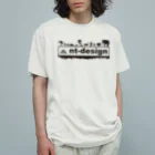 nt-designの『nt-design』ロゴ オーガニックコットンTシャツ