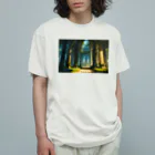 卯月なのかのGreen Green Journey　〜陽光に照らされた新緑の旅〜　No.3 「侵食された栄華」 Organic Cotton T-Shirt