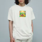 てきとーおんらいんの森のキャンパー Organic Cotton T-Shirt