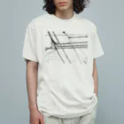 福 紀心 の 作品グッズの電線1 Organic Cotton T-Shirt