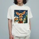 ハッピー・ディライト・ストアの子鹿がやってきた オーガニックコットンTシャツ