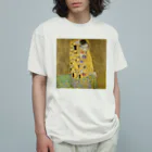 名画館のクリムト「接吻」　グスタフ・クリムトの絵画【名画】 オーガニックコットンTシャツ