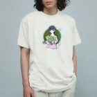 chicodeza by suzuriのカエル好きな女の子 Organic Cotton T-Shirt