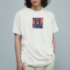 キョロ吉の猫　情熱 オーガニックコットンTシャツ