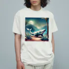 アガベマンのアガベと白鯨 オーガニックコットンTシャツ