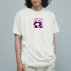 木馬の太っちょパンダ Organic Cotton T-Shirt