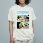 hir00のルーフトップの風景 オーガニックコットンTシャツ