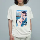 仮想の妖精たち: AI美少女の魅力のデジタル夢幻アートシリーズ Organic Cotton T-Shirt