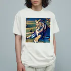 MATORAMIのライオン オーガニックコットンTシャツ