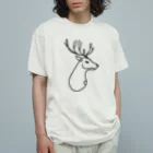 niko&PANDA shopのシンプル・トナカイ Organic Cotton T-Shirt