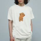 TOMOS-dogの二足歩行わんちゃん オーガニックコットンTシャツ