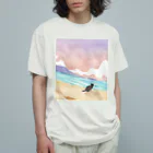 tomodachi-noranekoの海とのら猫 Organic Cotton T-Shirt