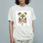 monakomomoの開かずの踏切 オーガニックコットンTシャツ