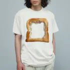 fog-moonの食パンの穴（きつね色） オーガニックコットンTシャツ