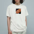 yumena_の宇宙を駆けるピザ Organic Cotton T-Shirt