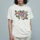 yoshiveggieのHanae Dahlia オーガニックコットンTシャツ