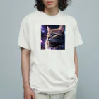 ZZRR12の「星の囁き - 宇宙への猫の眺め」 Organic Cotton T-Shirt