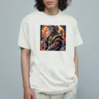 ZZRR12の「猫舞う戦士の神響：武神の至高の姿」 Organic Cotton T-Shirt