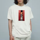 YUTO1126のジッパーから覗く犬 Organic Cotton T-Shirt