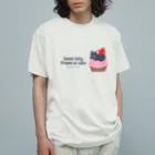 まりぃ。/めーめー@ﾃﾞｻﾞﾌｪｽ58M-37ありがとうございましたのイチゴのモンブニャン Organic Cotton T-Shirt