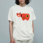 gangの赤べこ オーガニックコットンTシャツ