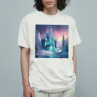 3tomo6's shopのオーロラが照らす氷の城 Organic Cotton T-Shirt