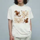 姫とすずり。の秋のハーモニー Organic Cotton T-Shirt