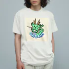 森本雄也の石見神楽_八岐大蛇＠mediumaquamarine Organic Cotton T-Shirt